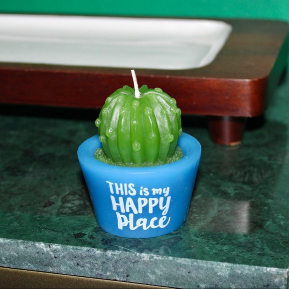 ๐3/20$5/25๐MINI CACTUS CANDLE this is my happy place ๐ต - Picture 3 of 12